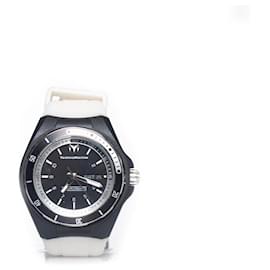 Autre Marque-Technomarine, Rubber watch in black and white-White
