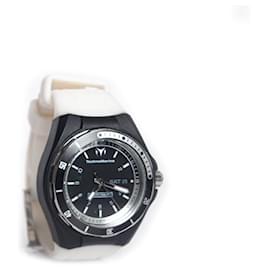 Autre Marque-Technomarine, Rubber watch in black and white-White