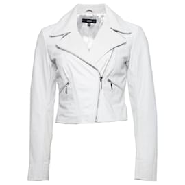 Autre Marque Arma, Weiße Lederjacke Weiß