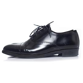 Autre Marque-olive, Patent leather lace up shoes-Black