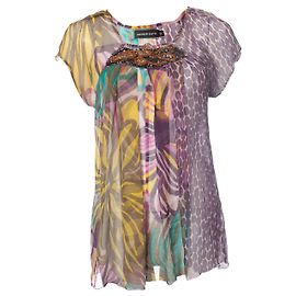 Antik Batik, top túnica Multicolor