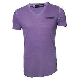 Dsquared2, Camiseta com decote em V e logo Roxo