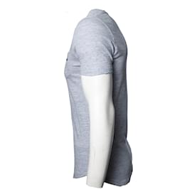 Dsquared2-Dsquared2, graues T-Shirt mit ausgefranstem Design-Grau