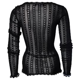 Dolce & Gabbana-DOLCE & GABBANA, lace stretch top-Black