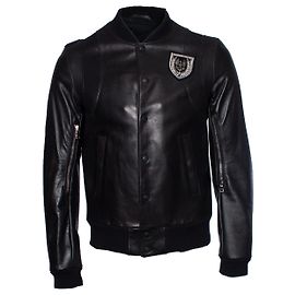 Balmain Balmaın, Bikerjacke aus Leder Schwarz