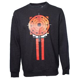 GIVENCHY, Jersey gris de cuello redondo con estampado Gris