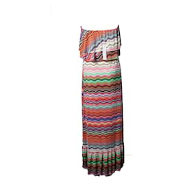Autre Marque-T-Taschen Los Angeles, Trägerloses Kleid mit Grafikdruck-Mehrfarben