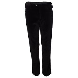 Gucci, calça canelada de veludo na cor preta Preto