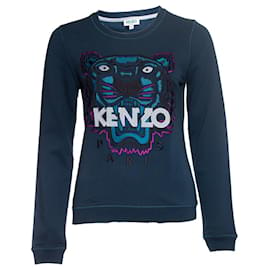 Kenzo-KENZO, suéter azul superior-Azul