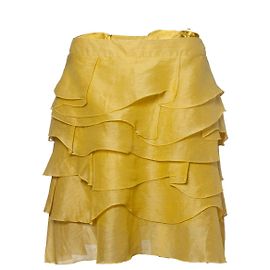 Reiss, Jupe multicouche en jaune Jaune