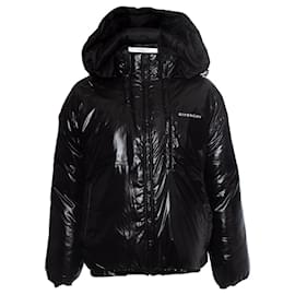 Givenchy-GIVENCHY, Vinyl puffer jacket-Black