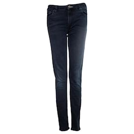 Chanel Grey Cotton 2019 Printed Denim Skinny Jeans Pants 42 L