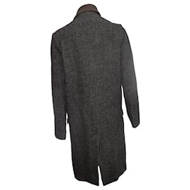 Autre Marque-Vanesa Bruno, Checkered wool coat-Grey