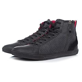 Louis Vuitton-Louis Vuitton, high top python trainers-Grey