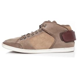 Louis Vuitton-Louis Vuitton, Suede trainers with velcro-Brown