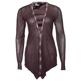 Antik batik, cardigan avec perles Violet