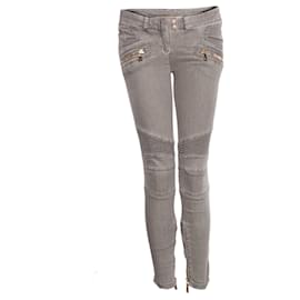 Balmain Balmaın, jeans biker en gris. Otro