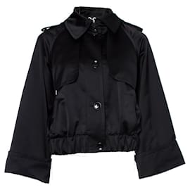 Dolce & Gabbana-DOLCE & GABBANA, Black satin bomber jacket-Black