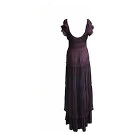 Autre Marque-Diane von Furstenberg, robe en soie violette en taille 10/S.-Violet
