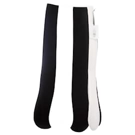 Autre Marque-VICTORIA BECKHAM pour CIBLE, black/jupe blanche en taille 8.-Noir,Blanc