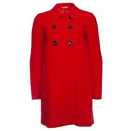 miu miu, Red wool coat Red