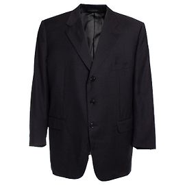 corneliani, blazer de lana en gris oscuro Gris
