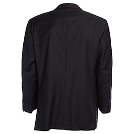 Corneliani-Corneliani, blazer in lana grigio scuro-Grigio
