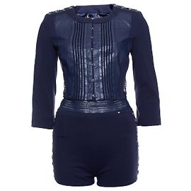 Elisabetta Franchi, Blue stretch suit with shorts Blue