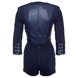 Elisabetta Franchi-Elisabetta Franchi, Blue stretch suit with shorts-Blue