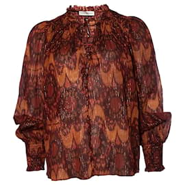 Autre Marque-Ulla Johnson, Multicoloured blouse with lurex-Multiple colors