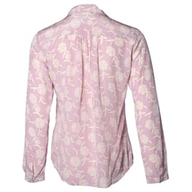 Autre Marque-Momoni, blouse with floral print-Purple