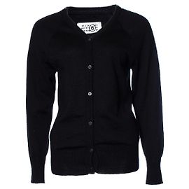 Maison Martin Margiela Maison Margiela, Cardigan con cerniere argento Nero
