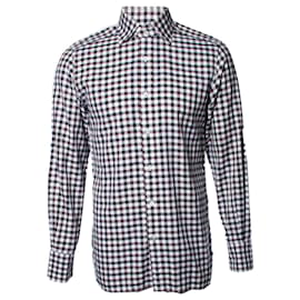 Tom Ford, Camicia a scacchi Marrone Nero