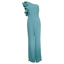 Autre Marque-Etxart & Panno, Combinaison couleur turquoise avec fleur sur l'épaule en taille 40/M.-Bleu