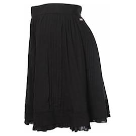 Just Cavalli-JUST CAVALLI, Black skirt with strokes.-Black