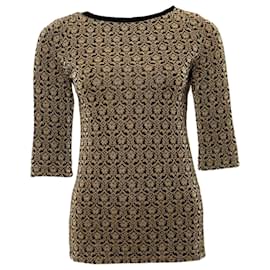 Patrizia Pepe-Patrizia Pepe, Lurex top-Brown,Golden