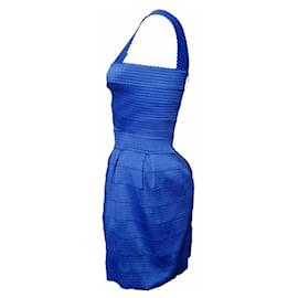 Stella Luna-Ella Luna, Blaues, figurbetontes Kleid in Größe XS.-Blau