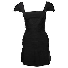 Autre Marque Schwarzes, figurbetontes Kleid in Größe S. Schwarz