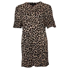 Burberry-BURBERRY, leopard printed T-shirt.-Brown
