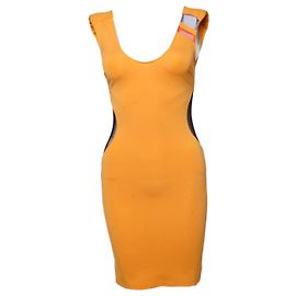 Patrizia Pepe, oranges Stretchkleid Orange