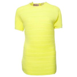 LANVIN, Fluoreszierendes gelbes Top in Größe S. Gelb