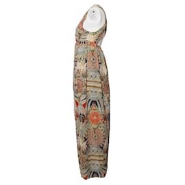 Autre Marque-NIKKIE, long boho dress with feather print.-Multiple colors