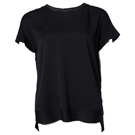 Autre Marque BY MALENE BIRGER, Black Short Sleeve Top Black