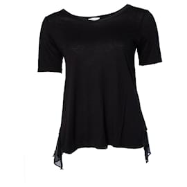 Autre Marque Clu, Top nero con retro trasparente Nero