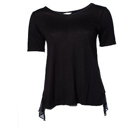 Autre Marque Clu, Black top with transparent back Black