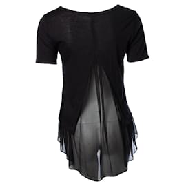 Autre Marque-Clu, Black top with transparent back-Black