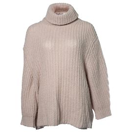 Autre Marque Ba&Sh, beige oversized turtle neck sweater Other
