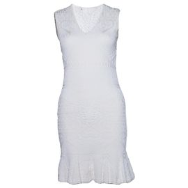 Roberto Cavalli, white structured dress White