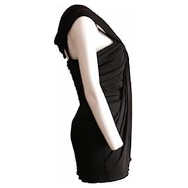 Elie Saab-Elie Saab, black halter dress.-Black
