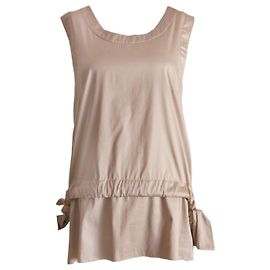 Marni, top beige con schiena scoperta. Marrone Altro